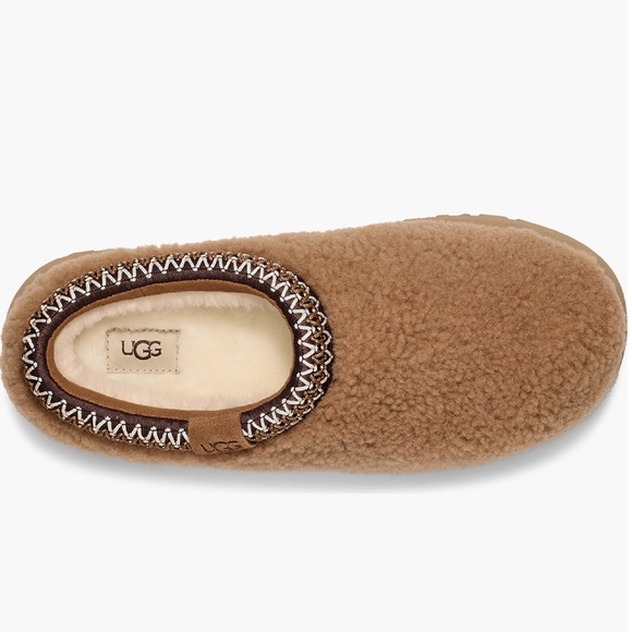 NWB UGG Women's Shearling Platform Slippers in chestnut - Picture 4 of 14